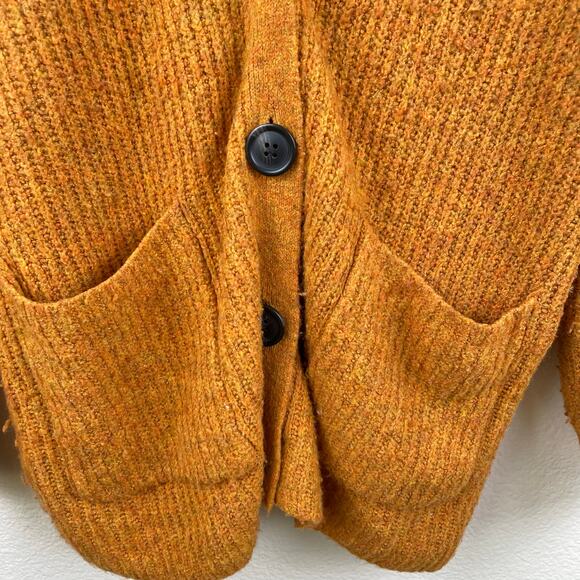 American Eagle Womens Cardigan Sz M Oversized Cobain Indie Hipster Grunge Orange - Picture 4 of 11